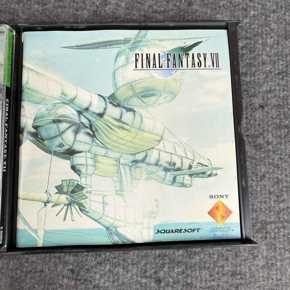Final Fantasy VII PlayStation Greatest Hits Squaresoft SCUS-94163 Manual